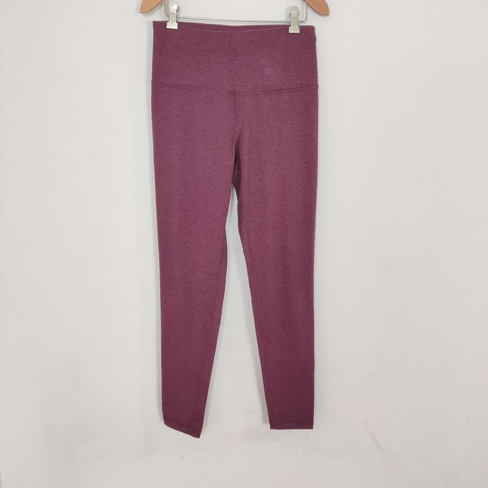 Athletic Works Women's Burgundy Leggings Size Medium Cotton